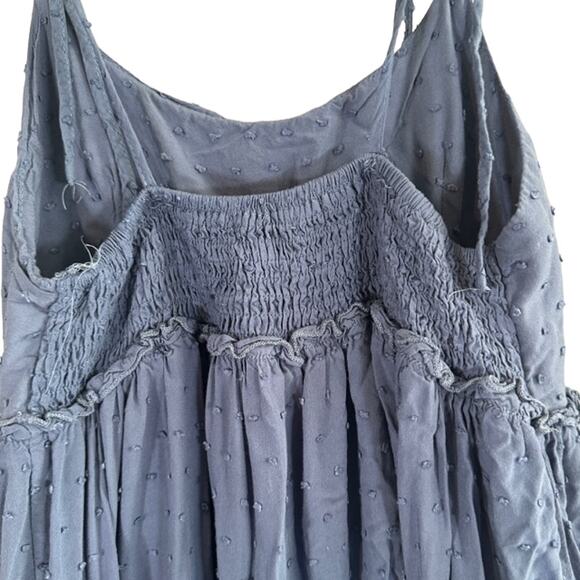 Shein Blue Sleeveless Tied String Flowy Dotted Mini Dress Women Sz XS - Picture 8 of 9